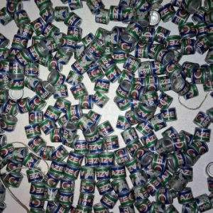 1-100 qeder metal reqemli üzükler ölcüsü 8 mm bala vaxtindan taxilma