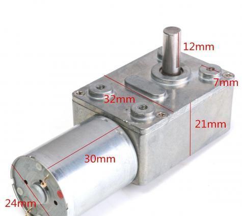 İnkubator üçün çevirən motor DC 12V 25 RPM