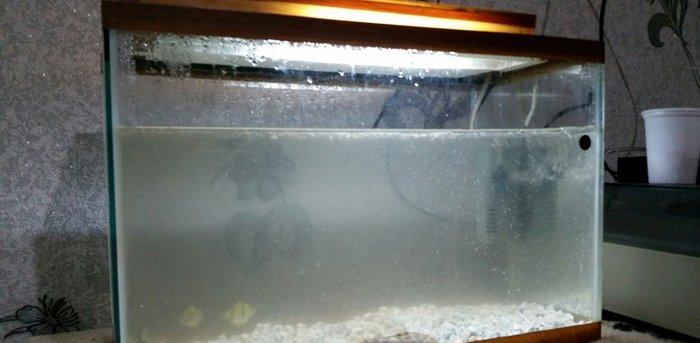 Akvarium  mator, icinin dasi ,isiq  eni21sm  hundurluyu 29 uzunlugu 44