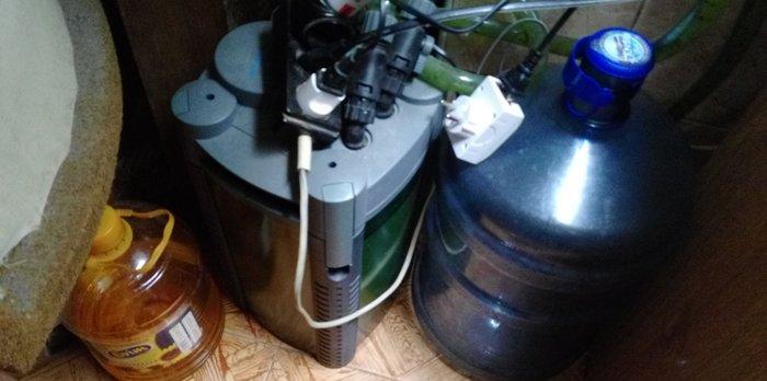 1) 160 litr akvarium. 2)3338 Atman biofilteri.