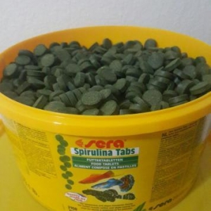 Balıq yemi "Sera Spirulina Tabs".