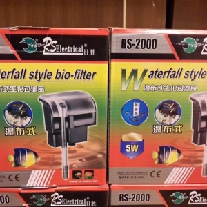1.Dəniz və tatlısu akvarium üçün asma şəlalə stil bio filtir RS-2000